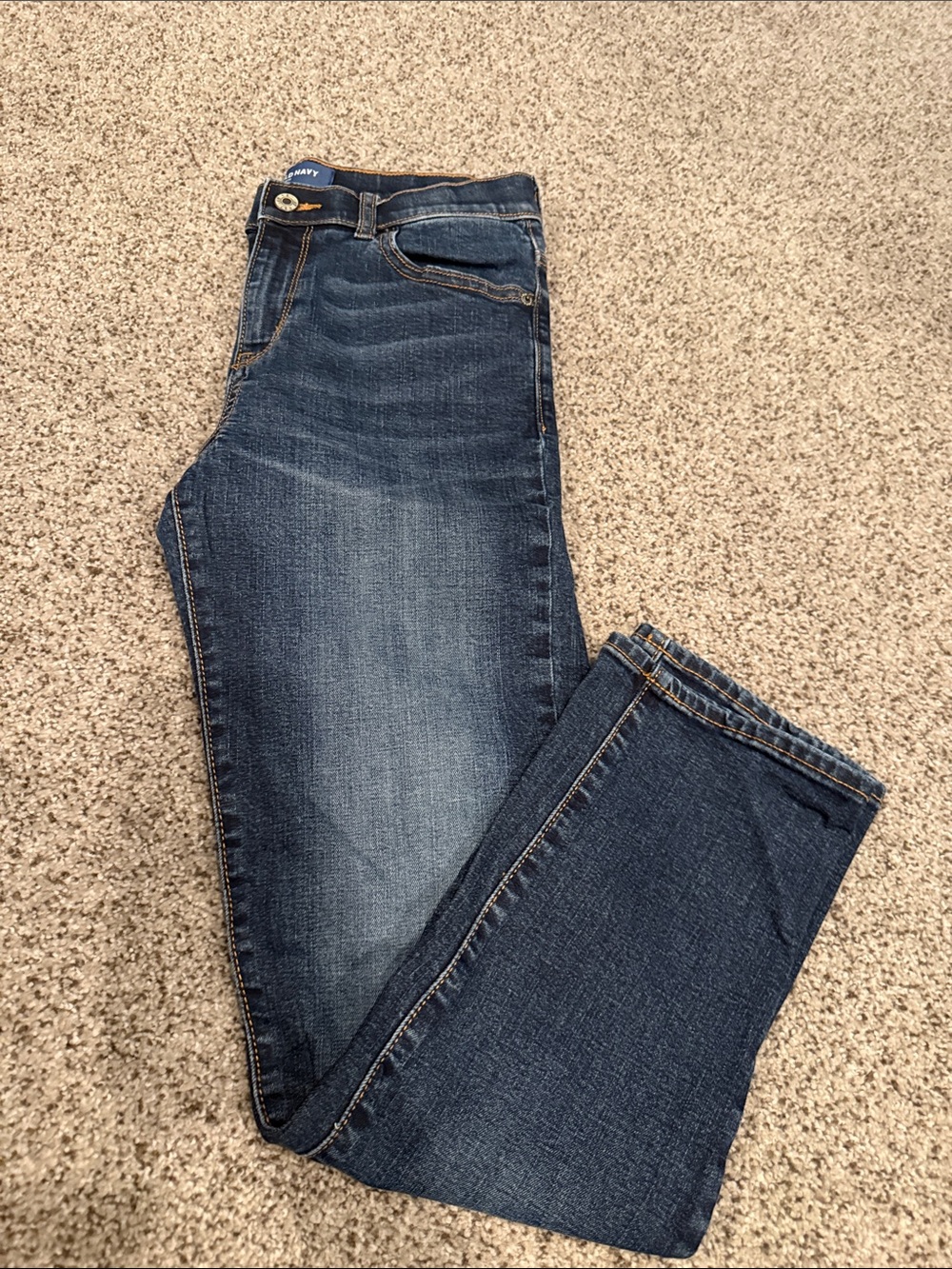 Old Navy Men's Blue Straight Leg Jeans